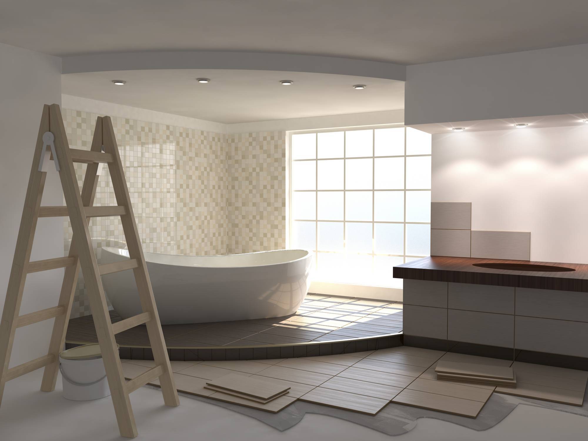 travaux salle de bains rénovation pièce d'eau