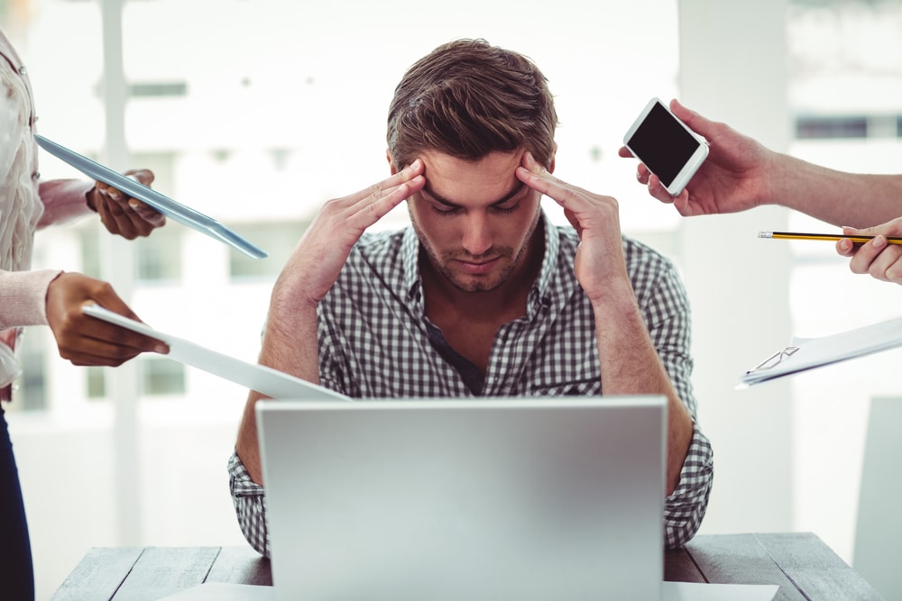 homme stress