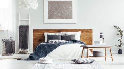 tete de lit design bois