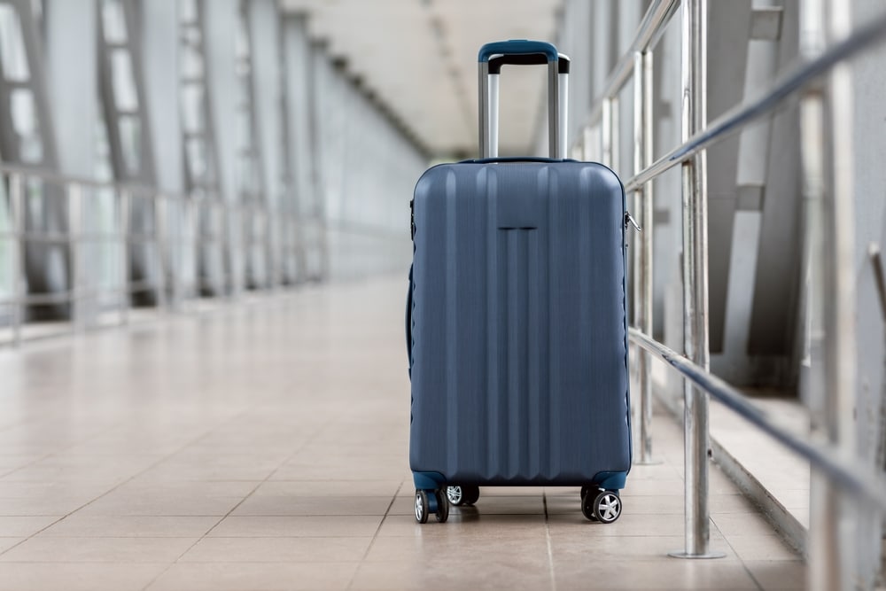 valise cabine bleue